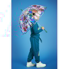 Läpinäkyvä Muumi-sateenvarjo