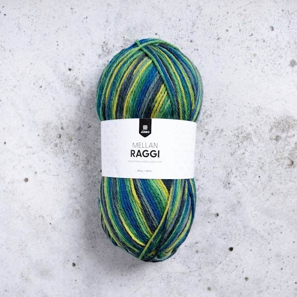 Mellanraggi Garn Ullmiks 100 g Midnight Moss (28444) Järbo