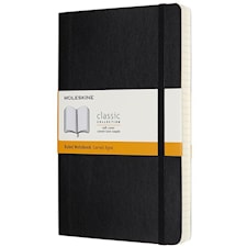 Anteckningsbok Classic Soft Expanded Moleskine Linjerad Large Black