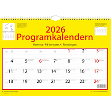 Väggkalender Programkalendern 2026 Almanacksförlaget