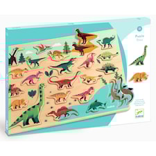 Träpussel Dino 22 Bitar med Motiv av Dinoaurier, Djeco