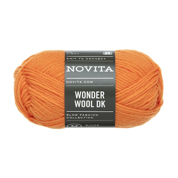 Wonder Wool DK Garn 50g Appelsin 278 Novita