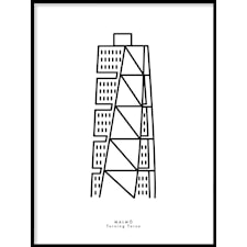 Malmö Turning Torso Poster30x40cm