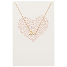 Halsband, Miriam, Love, Guldfärg