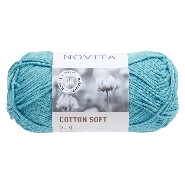 Novita Cotton Soft Bomullsgarn 50 g vann 120