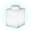 LEGO Iconic Silicon Kloss 1000% med LED lampa Vit