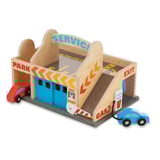 Parkeringshus med bensinstasjon og bilvask, Melissa & Doug