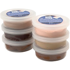 Silk Clay®, skin colours, 6x14 g/ 1 pkk