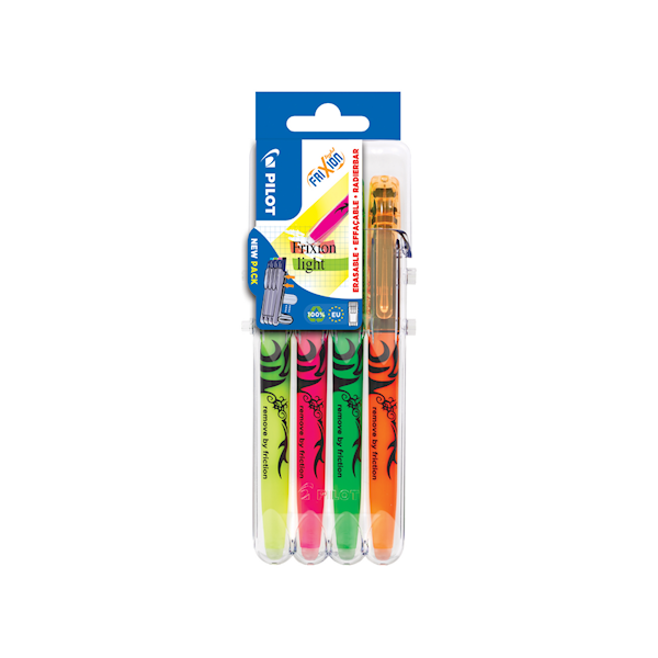 Overstrykningspenn Frixion Light Set2Go 4-p Pilot