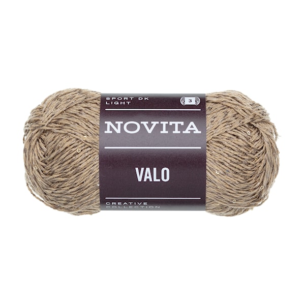 Valo Paljettgarn50g Fenomen 6051 Novita