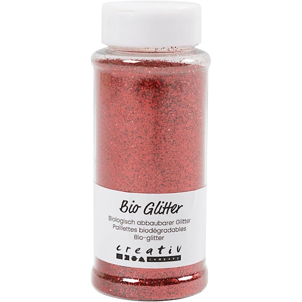 Bio-glitter R&ouml;d 140 ml/ 1 burk