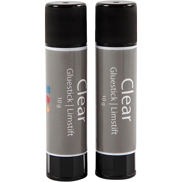 Clear Limstift, rund, 10 g, 2 stk./ 1 pk.