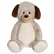 Teddykompaniet Hund Beige/Vit 100 cm