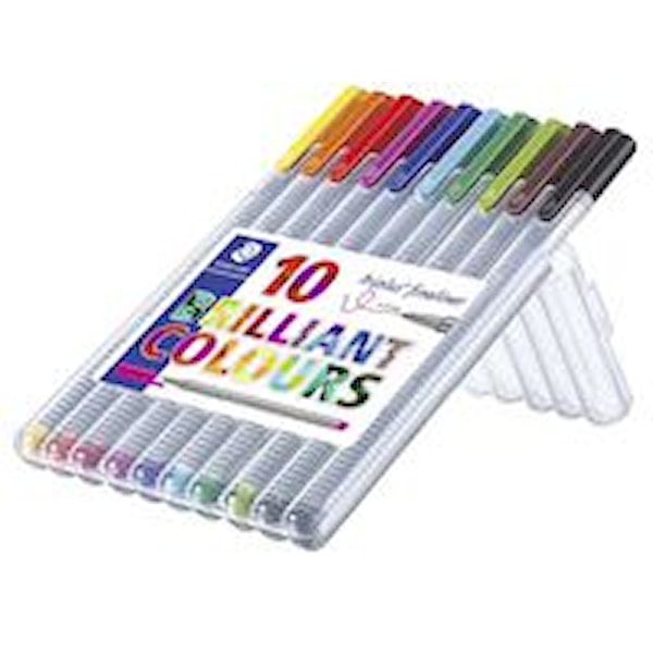 Fineliner STAEDTLER triplus 10 farger