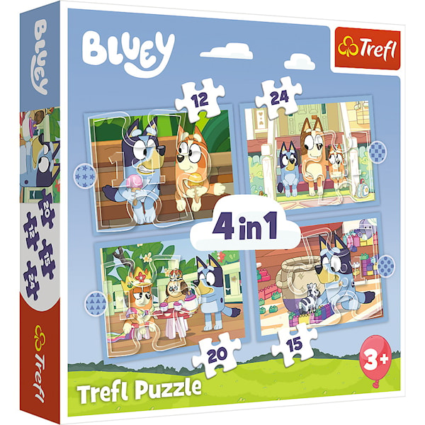 Bluey Barnpussel (4I1) 12+15+20+24 Bitar Bluey Trefl