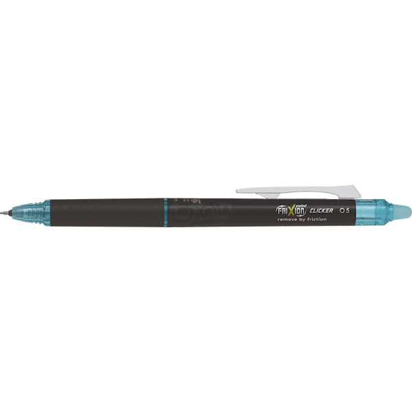 Pilot FriXion Point Clicker, Uttrekkbar gelépenn, Lyseblå, Sort, Blå, Fint, 0,25 mm, 0,5 mm