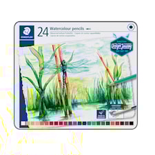 Design Journey Akvarellpennor metall box 24-pack