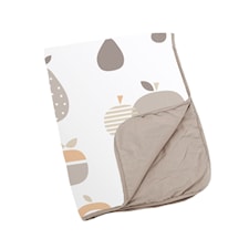 Filt Vadderad ECO 75x100, Frukt Taupe, Doomoo