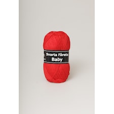 Svarta Fåret Baby Garn Akrylmix 25g rød 45