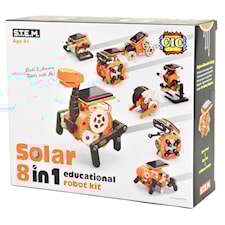 Solcellsdriven Robotsats 8-i-1 194 Delar Robetoy