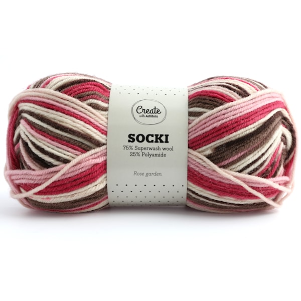 Adlibris Socki Lanka Villasekoitus 100g Rose Garden B004