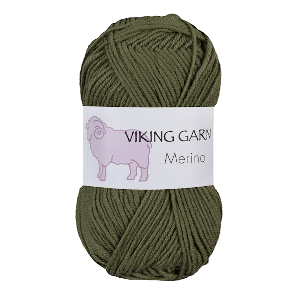 Viking Merino Garn 50 g Grønn 835 Viking Garn