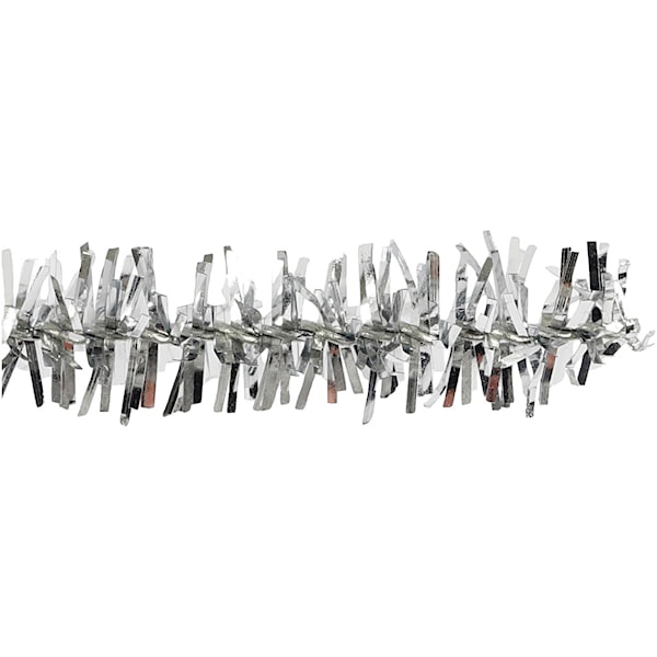 Piperenser, L: 30 cm, tykkelse 6 mm, glitter, sølv, 24 stk./ 1 pk.