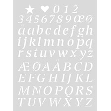 Schablon Medium 18,5x24,5 cm Brev