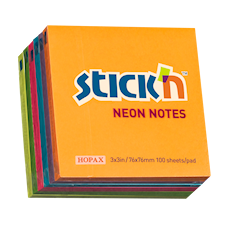 Notisblock 76x76 100 Blad 6 Pack Sorterat