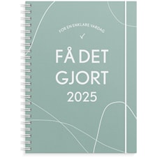 Kalender 2025 A5 Få det gjort Grön Burde