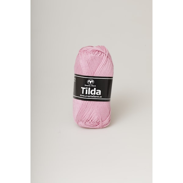 Svarta Fåret Tilda Garn Bomullsmix 50g rosa 40
