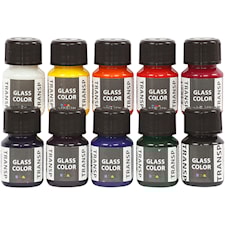 Glasfärg Transparent Sortiment 10x35 ml