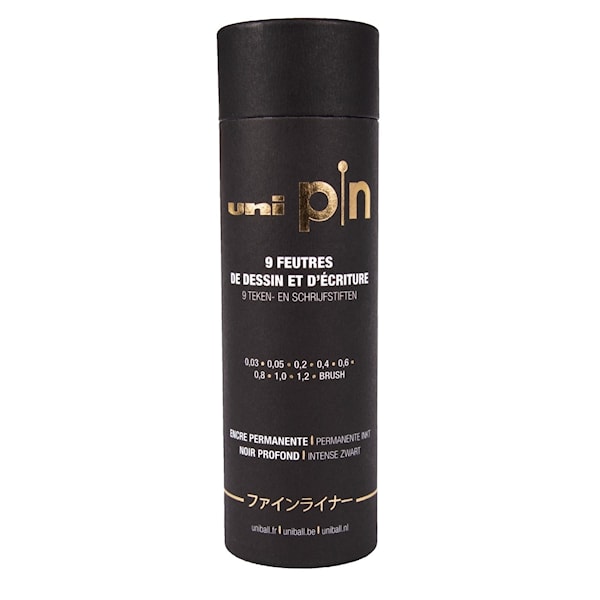 Fineliner Uni Pin - the Tube 9-p, Uni-Ball
