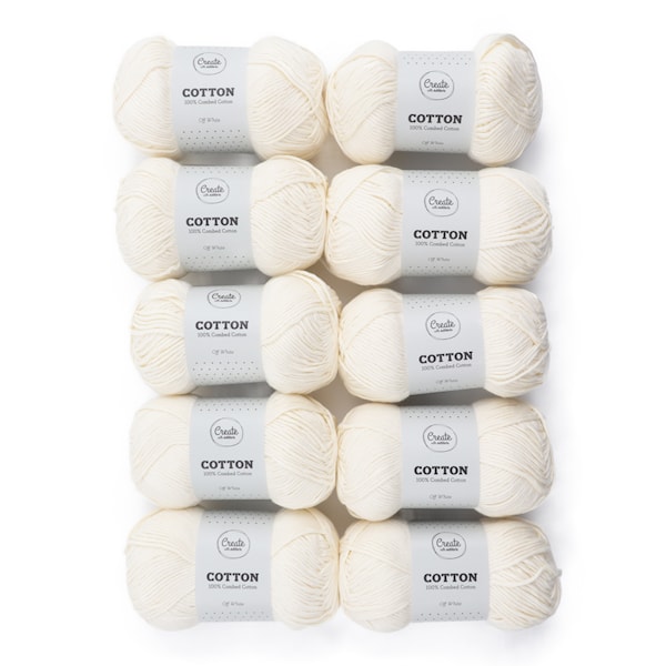 Adlibris Puuvilla 8/9 Lanka 100g Off White A074 10 kpl