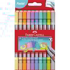 Huopakynä kaksipäinen Pastelli 10-pack Faber Castell
