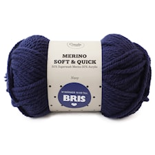 Adlibris BRIS Merino Soft & Quick Garn Ullmix 150g Navy A171