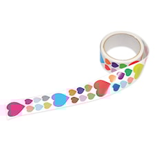 Klistermärken Hjärtan på rulle Playbox