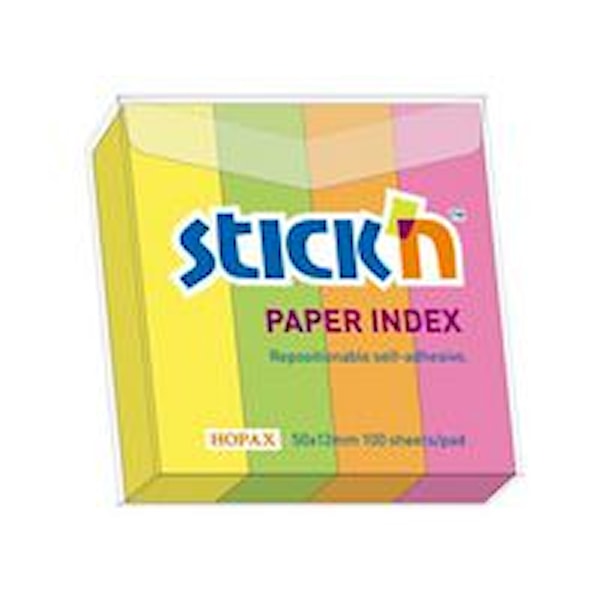 Indexflikar Neon 50x12, 4 färger