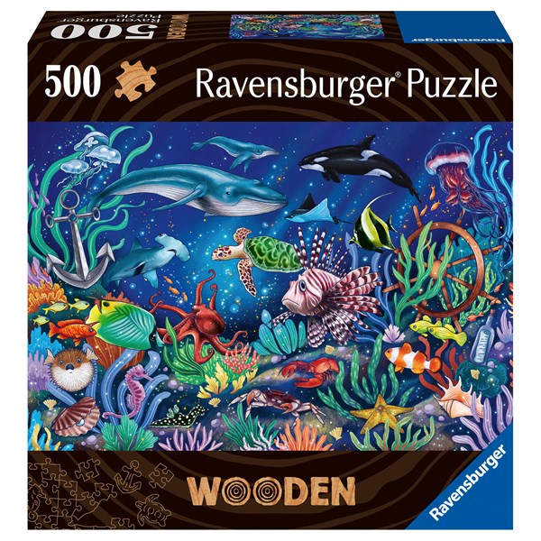 Wooden Puzzle Under the Sea 500 bitar, Ravensburger