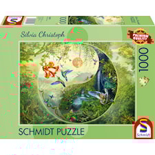 Yin & Yang In The Forest Of Hummingbirds Pussel 1000 Bitar Schmidt