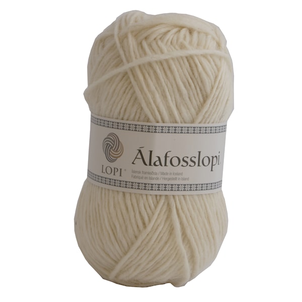 Järbo Alafoss lopi Garn Ull 100g Naturvit 800051