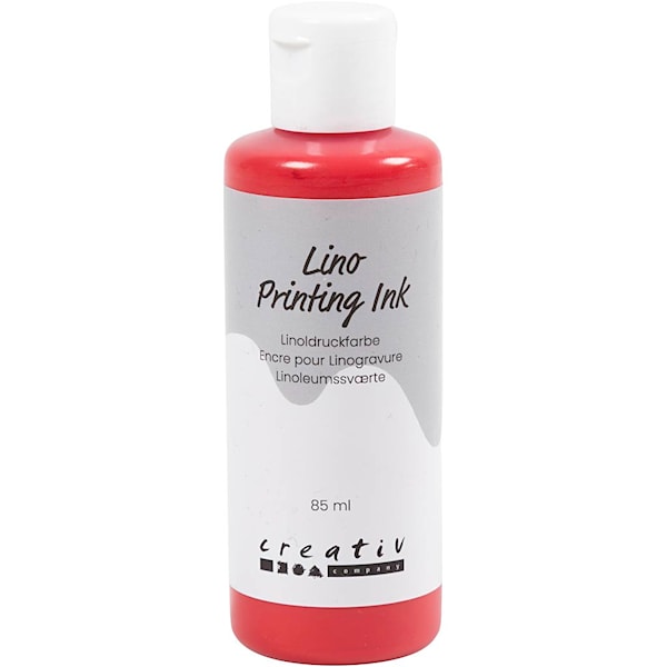 Linoleumsmaling, rød, 85 ml/ 1 fl.