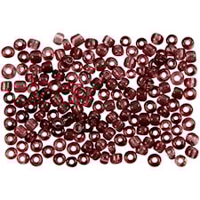Rocaillepärlor 8/0 Plommon 25 g