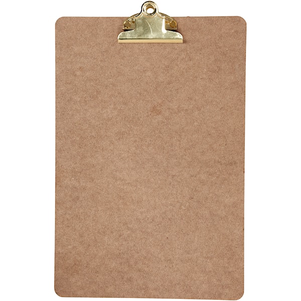 Clipboard/tegneunderlag, A4, str. 23x34x0,3 cm, 1 stk.