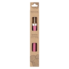 Ergonomisk Virknål 14 cm 3.00 mm rosa Novita