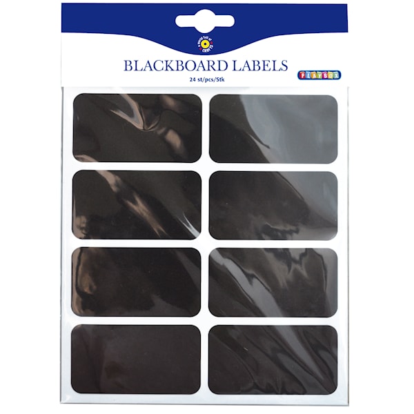 Griffeltavel stickers, 75x40mm, 24st