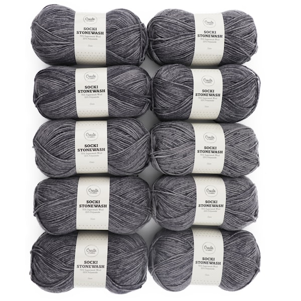 10 kpl Adlibris Socki Stonewash 100g Slate B116