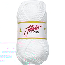 Soft Cotton Bomullsgarn 50g Vit (8800)