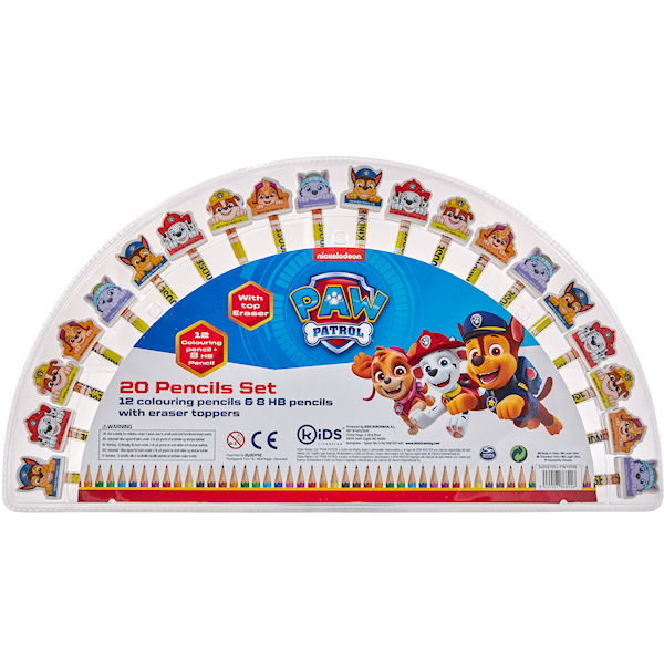 Paw Patrol Penner med viskelær 20-pakning