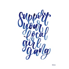 Girl Gang poster by Ink & Lise 50x70 cm